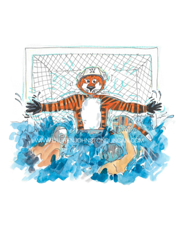 Art by LJD Waterpolo Aubie