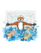 Art by LJD Waterpolo Aubie
