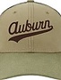 Legacy Script Auburn Khaki with Camo Mest Hat