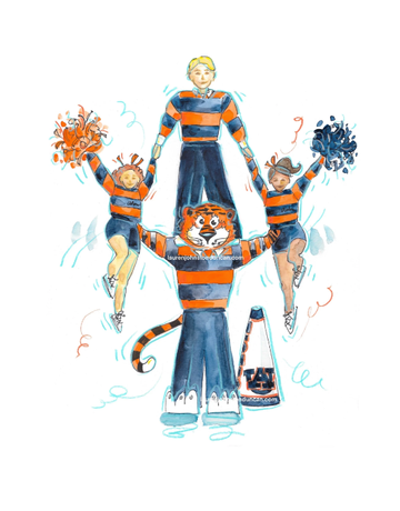 Art by LJD Cheerleader Aubie