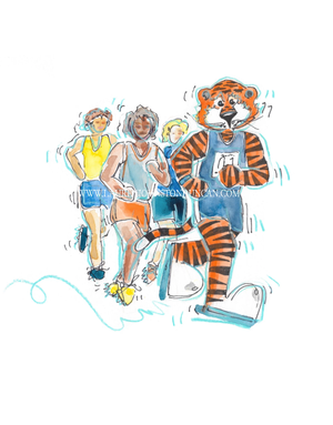 Art by LJD Cross Country Aubie