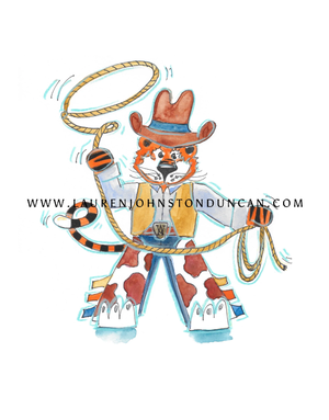 Art by LJD Cowboy Aubie