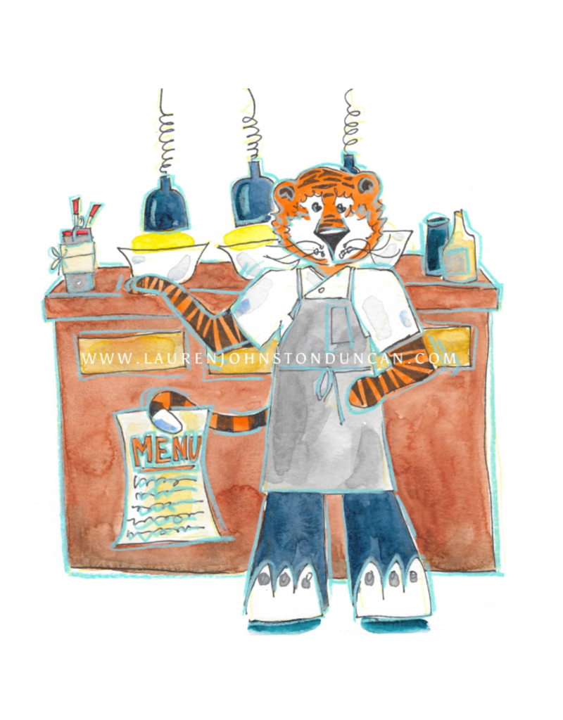 Art by LJD Chef Aubie