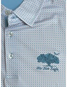 Divots War Fam Eagle Square Print Polo