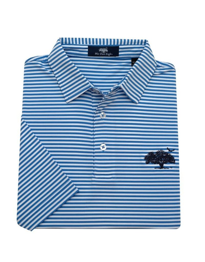 Divots War Fam Eagle Classic Stripe Youth Polo