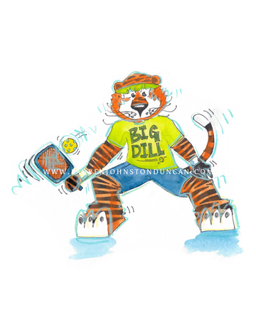 Art by LJD Pickleball Aubie