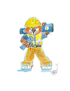 Art by LJD Aubie the Builder