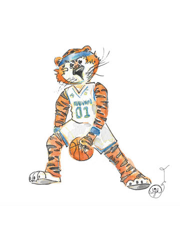 Art by LJD Basketball Aubies