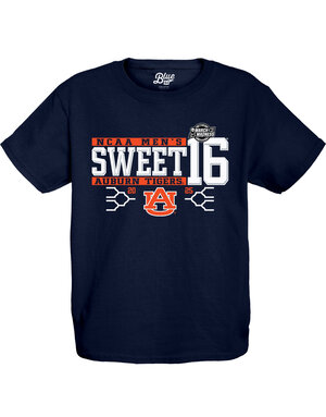 Blue 84 2025 Basketball Sweet 16 Bracket Youth T-Shirt