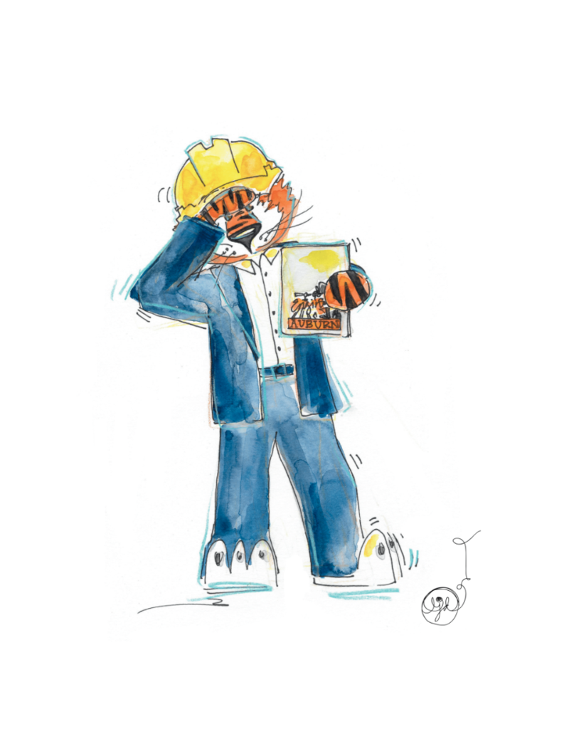 Art by LJD Engineering Aubie