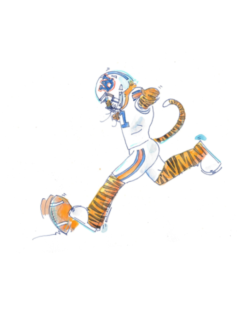 Art by LJD Football Aubies