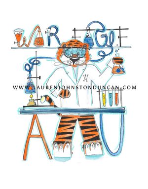 Art by LJD Chemist Aubie