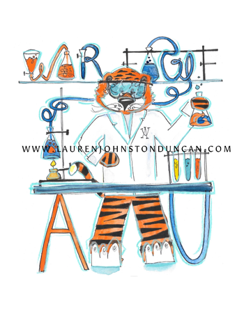 Art by LJD Chemist Aubie