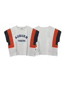 League Collegiate Wear Womens Arch Auburn Tigers Oversized Colorblock T-Shirt