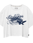 League Collegiate Wear Womens Jordan Hare Stadium Crop T-Shirt