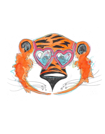 Art by LJD Heart Eyes Aubie