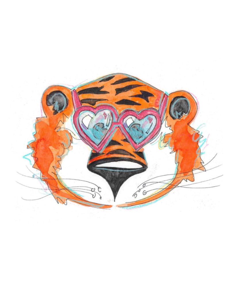 Art by LJD Heart Eyes Aubie