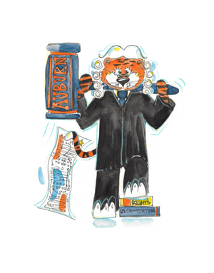 Art by LJD Judge Aubie