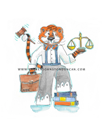 Art by LJD Lawyer Aubie