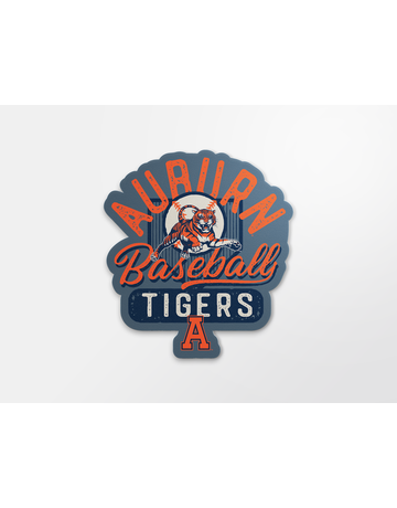 Image One Leaping Tiger Baseball Mini Decal