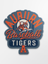 Image One Leaping Tiger Baseball Mini Decal
