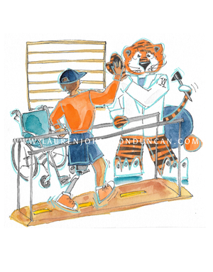 Art by LJD Physical Therapy Aubie