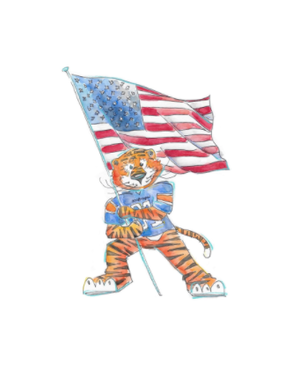 Art by LJD Patriotic Aubie