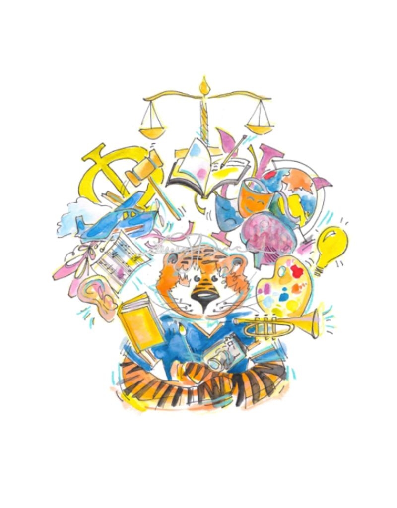 Art by LJD Liberal Arts Aubie