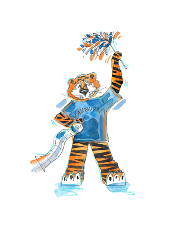 Art by LJD Spirit Fan Aubie