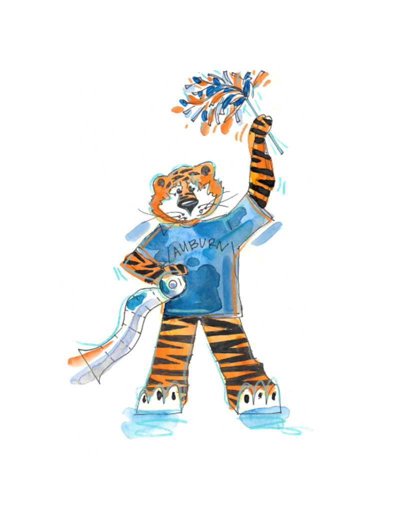Art by LJD Spirit Fan Aubie