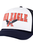 47 Brand War Eagle White Hat with Navy Mesh