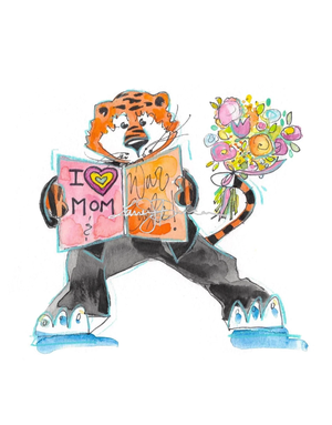 Art by LJD Mother's Day Aubie