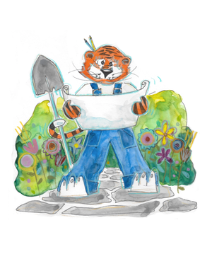 Art by LJD Master Gardener Aubie