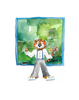Art by LJD Professor Aubie
