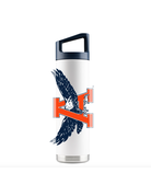 Gametime Lights LLC Eagle Thru A 22 oz. Water Bottle, White