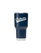 Gametime Lights LLC Script Auburn 30 oz. Navy Tumbler with Lid