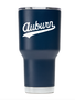 Gametime Lights LLC Script Auburn 30 oz. Navy Tumbler with Lid