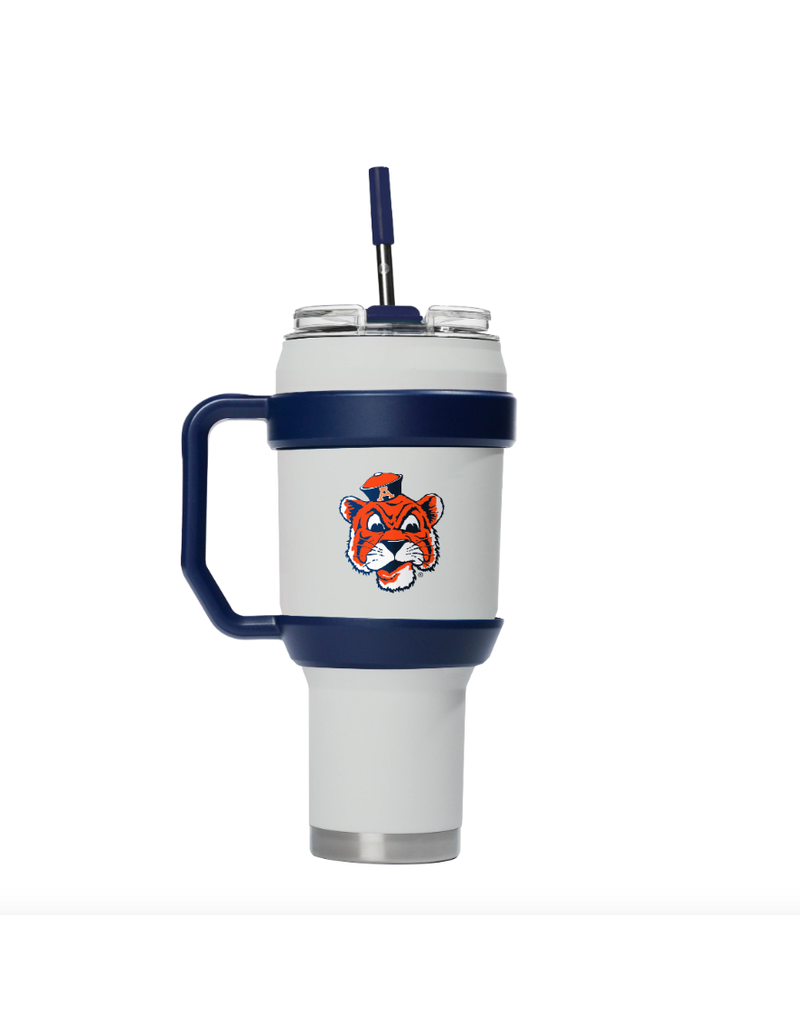Gametime Lights LLC Aubie Auburn Tigers 40 oz White Bottle