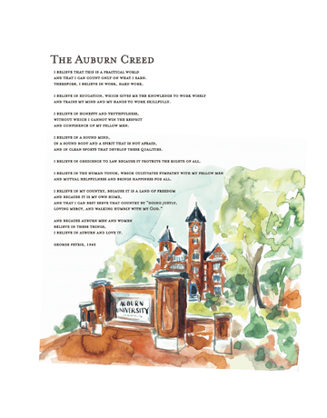 Art by LJD Auburn Creed Prints