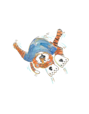 Art by LJD Flipping Aubie