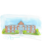 Art by LJD Auburn Campus Buildings