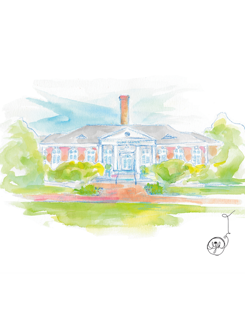 Art by LJD Auburn Campus Buildings