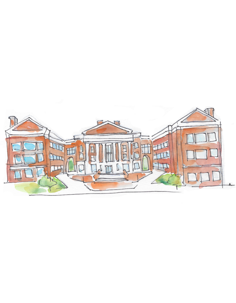 Art by LJD Auburn Campus Buildings