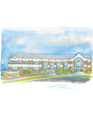 Art by LJD Auburn Campus Buildings