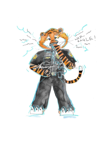 Art by LJD Policeman Aubie