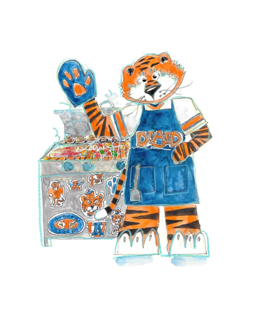 Art by LJD Grilling Aubie