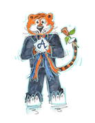 Art by LJD Homecoming Aubie