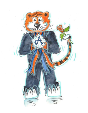 Art by LJD Homecoming Aubie