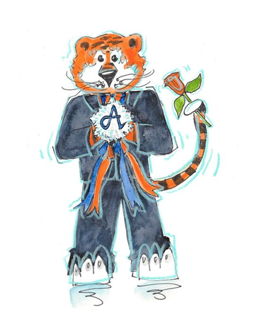 Art by LJD Homecoming Aubie
