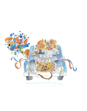 Art by LJD Just Married & War Eagle